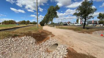 Work is progressing on the Yoogali shared pathway project, with construction under way. Picture supplied