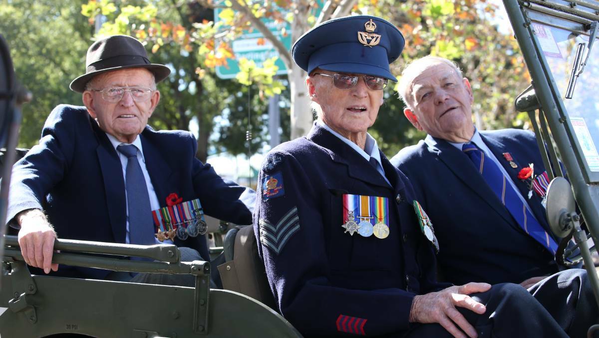 Griffith Anzac Day march. Pictures: Anthony Stipo