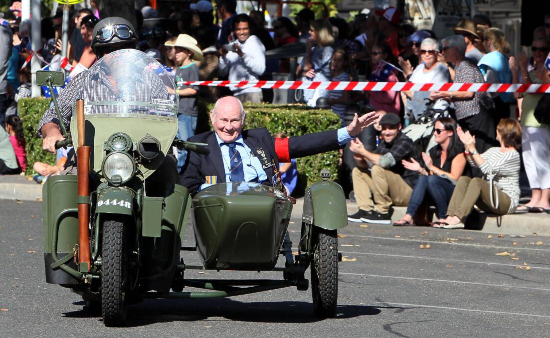Wagga Anzac Day march and service. Picture: Les Smith