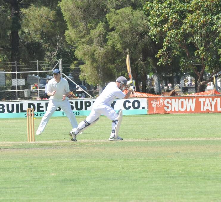 TOP PERFORMER: Exies' Jamie Winkler led the way for his side as he compiled an innings of 87 not out against Diggers. PHOTO: Jessica Coates