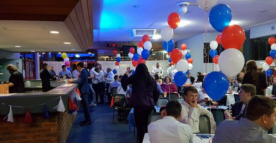Darlington Point Sports Club transformed into a sea of red, white and blue for the DPC Roosters presentation night.