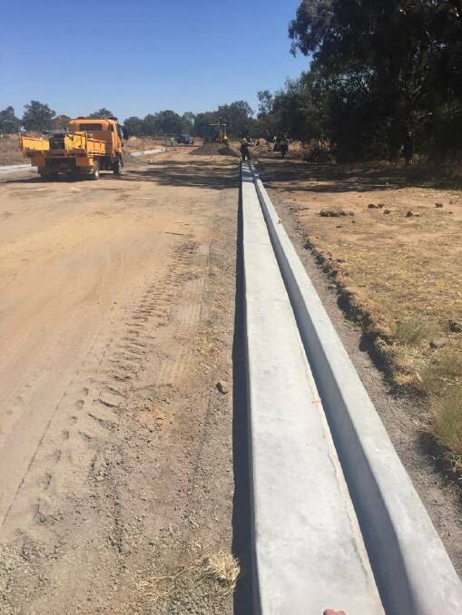 ON TRACK: Example of the work being carried out by council at the Wunnamurra Estate in Jerilderie.