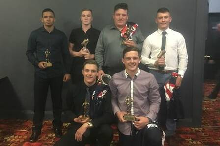 The Darlington Point Coleambally under 18's presentation night award winners.