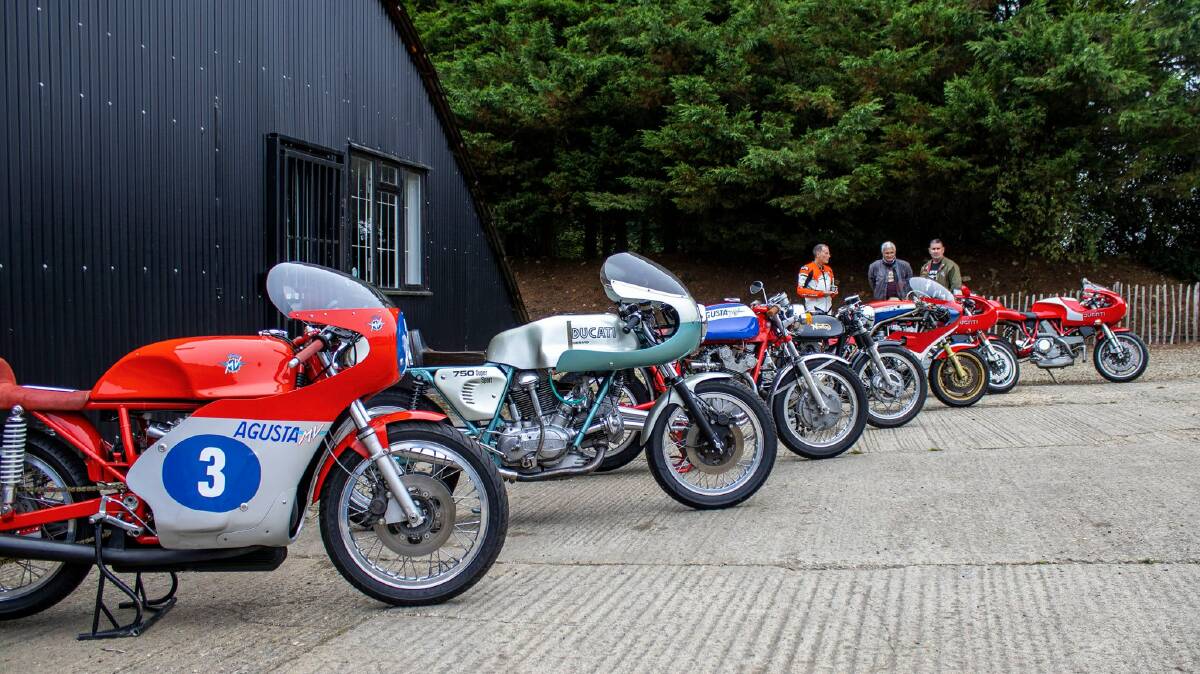 ROAD SAFETY FOR ALL: Some of the vintage motorcyles in use by members of the Griffith Classic Motorcyle Club. PHOTO: Griffith Classic Motorcycle Club