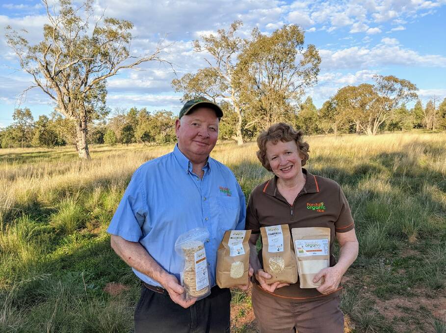 LOOKING FORWARD: Peter and Jenny Randall from Randall's Organics say they already have customers lined up come harvest time. PHOTO: Supplied