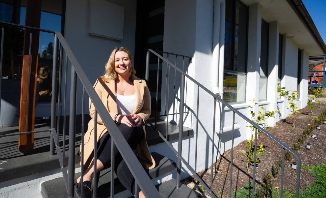 Coby Haskins, a single mum of two, has recently refinanced her property in order to complete renovations. Picture: Elesa Kurtz