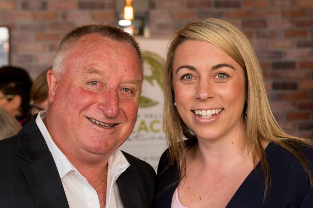 HONOURED: Rod Patterson with daughter Lisa Patterson at an event in 2019. Picture: File