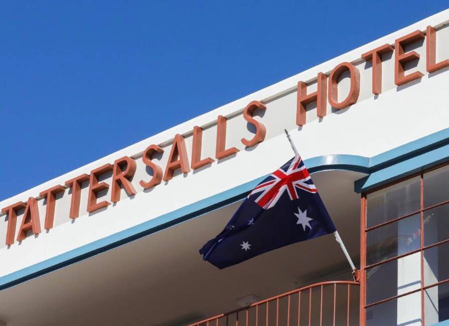 The renovated facade of Tattersalls Hotel, Armidale. Picture via Tattersalls Hotel