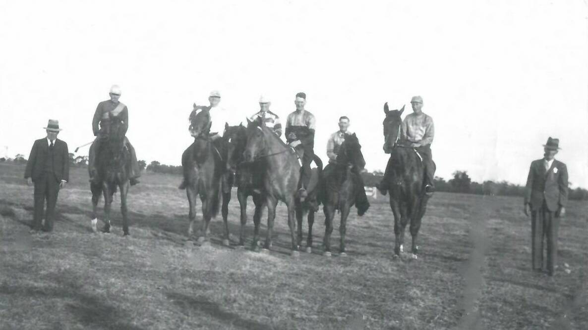 What is believed to be riders from the Hillston Races during the 1930s. Picture supplied