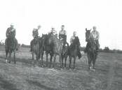 What is believed to be riders from the Hillston Races during the 1930s. Picture supplied