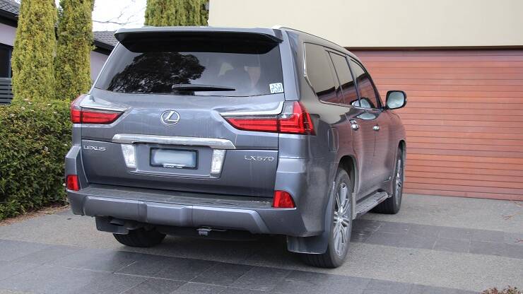 The fraudulently obtained Lexus station wagon. Picture: Australian Federal Police