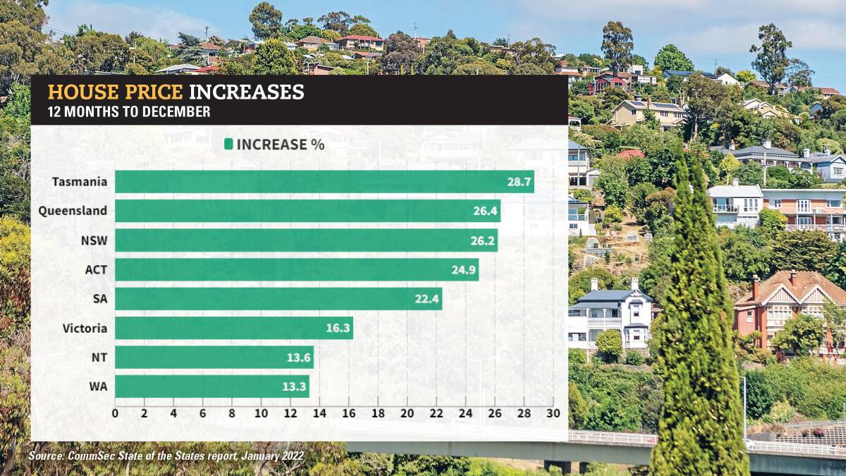 Tasmania still has the strongest-performing economy in Australia, while house prices continue to shoot up.