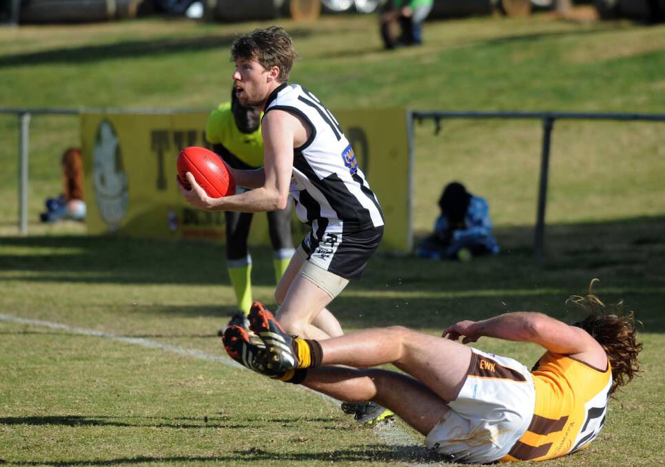 INCLUDED: The Rock-Yerong Creek footballer Tim Sullivan has been selected in the Farrer League representative squad despite playing limited games in the past 12 months. He and Ben Absolum will be playing selectors.