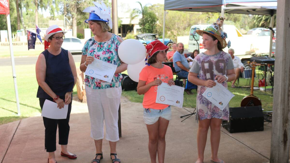 Paying little heed to the heat Coleambally residents gave a strong turn out to Australia Day 