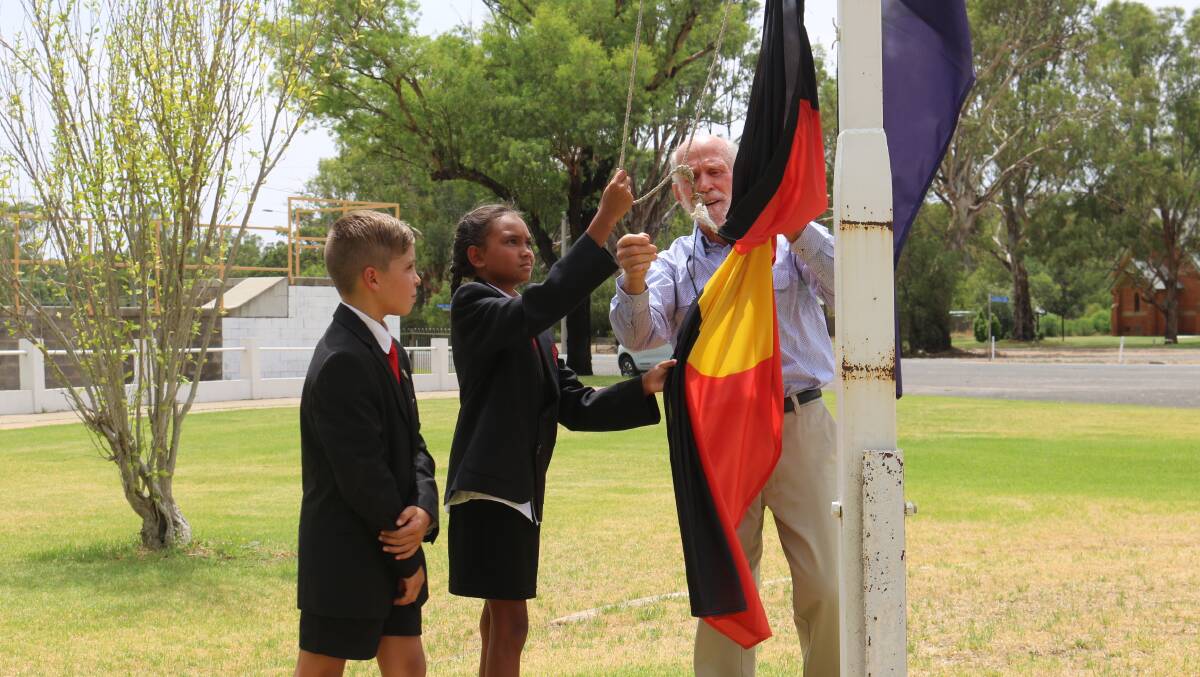 Despite the hot weather a Australia Day was launched at Darlington Point 
