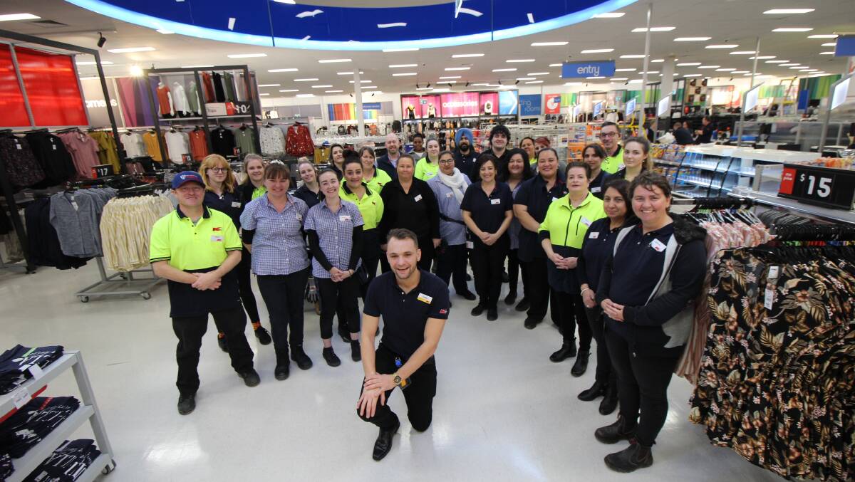 ANTICIPATION: Kmart store manager Corey Martin and team are putting the final touches on the store before opening day. PHOTO: Jacinta Dickins