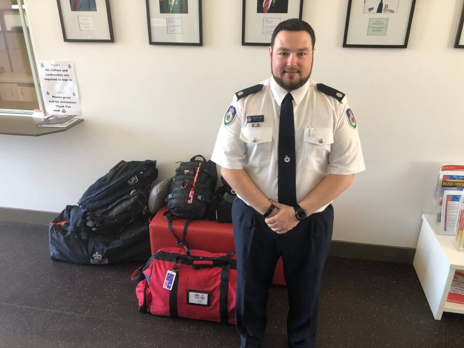 TAKE OFF: Operations Officer Stephen Kada left for Canada on Tuesday to be a Public Information Chief in the province of British Columbia, where the number of fires burning rapidly approaches the 500 mark.