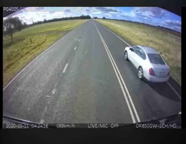 'I'M SORRY': A Griffith man was fined $344 and lost three points after overtaking a truck across double unbroken lines. PHOTO: NSW Police