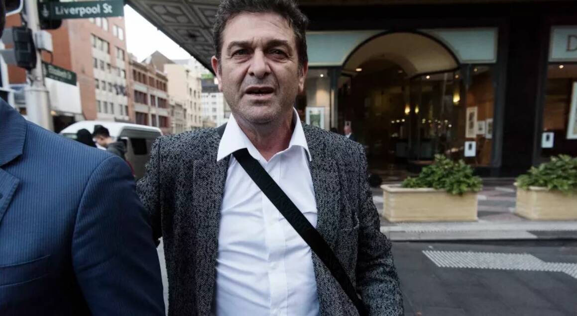 Marcello Casella, who has been accused of being in a joint criminal enterprise to grow a commercial quantity of cannabis, leaves court. Photo: James Brickwood