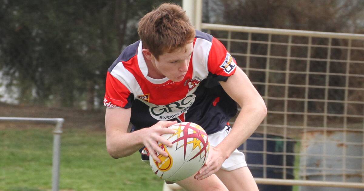 BEST: Luke Hogan, pictured above during his junior Rooster days, was a huge influence on DPC snatching a draw against Yanco Wamoon last weekend.