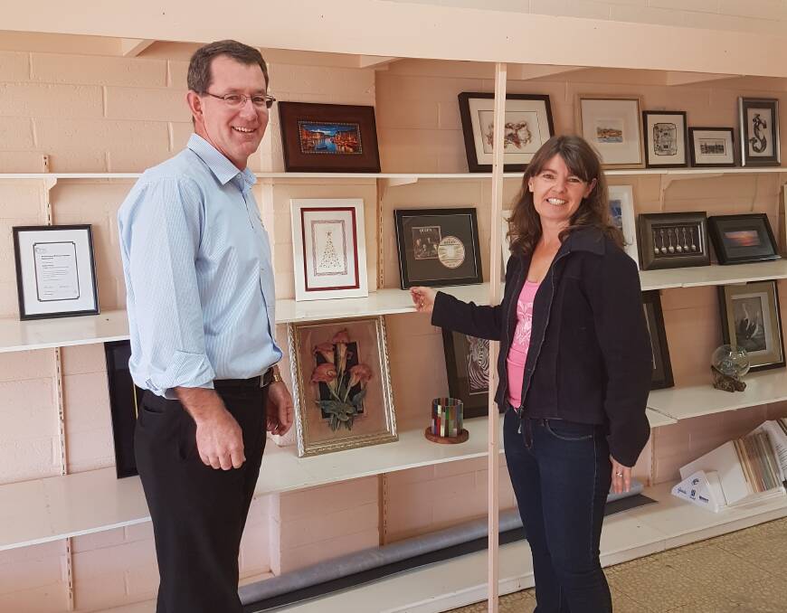 DOORS OPEN: Chris Noack and Claire Walsh recently opened a new Art Framing and supplies business in Coleambally.