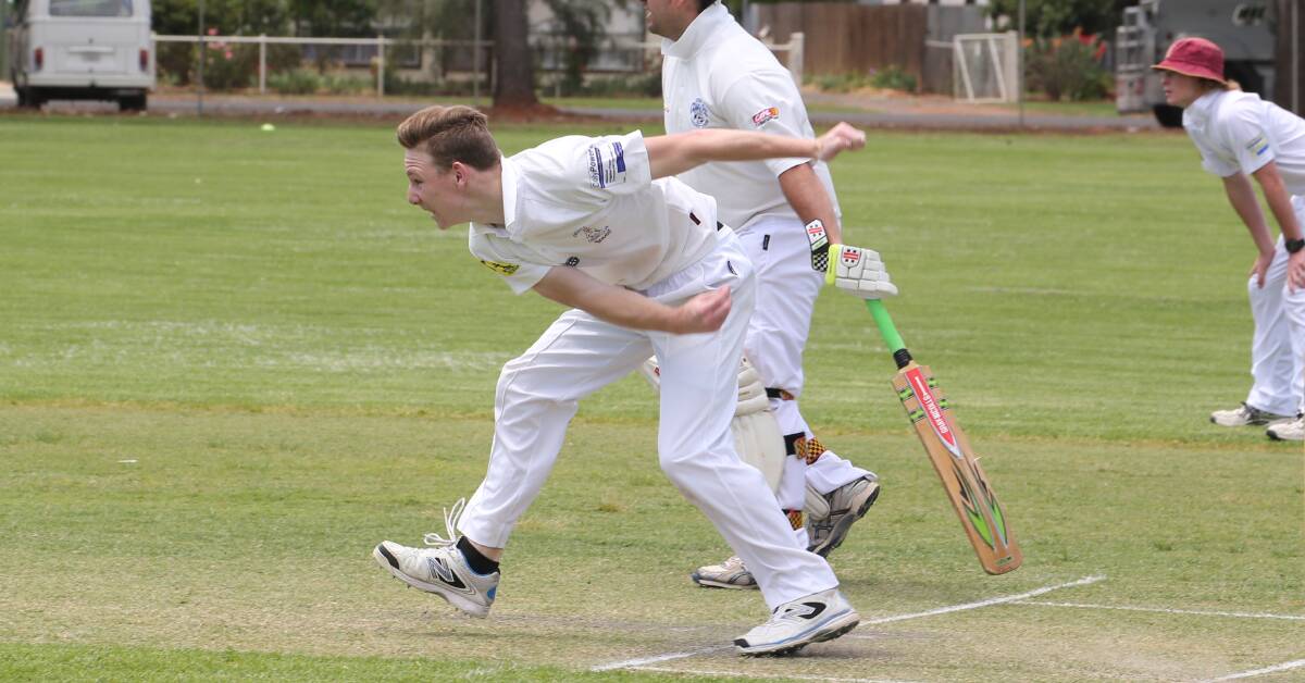 ON TARGET: Coly's Sam Breed picked up two wickets in his side's convincing win over Hanwood. Picture: Anthony Stipo.