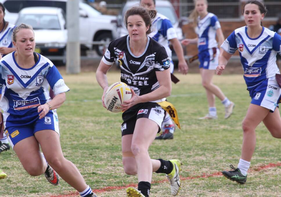 ON FORM: Hay's Rachael Pearson was instrumental in Hay's draw against fellow top of the table side, the Griffith Black and Whites. PHOTO: Anthony Stipo