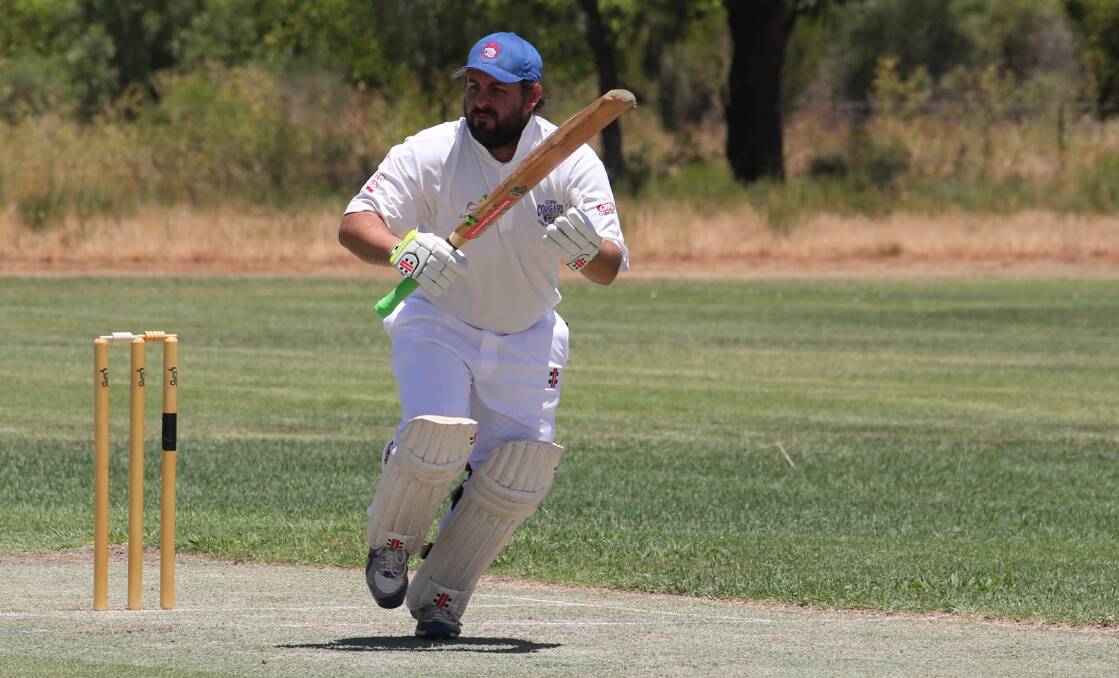 LONE HAND: Coro's Justin Moat was one of only two batsmen to break double digits for the Cougars. Despite this they were able to pick up the win they needed. PHOTO: Anthony Stipo