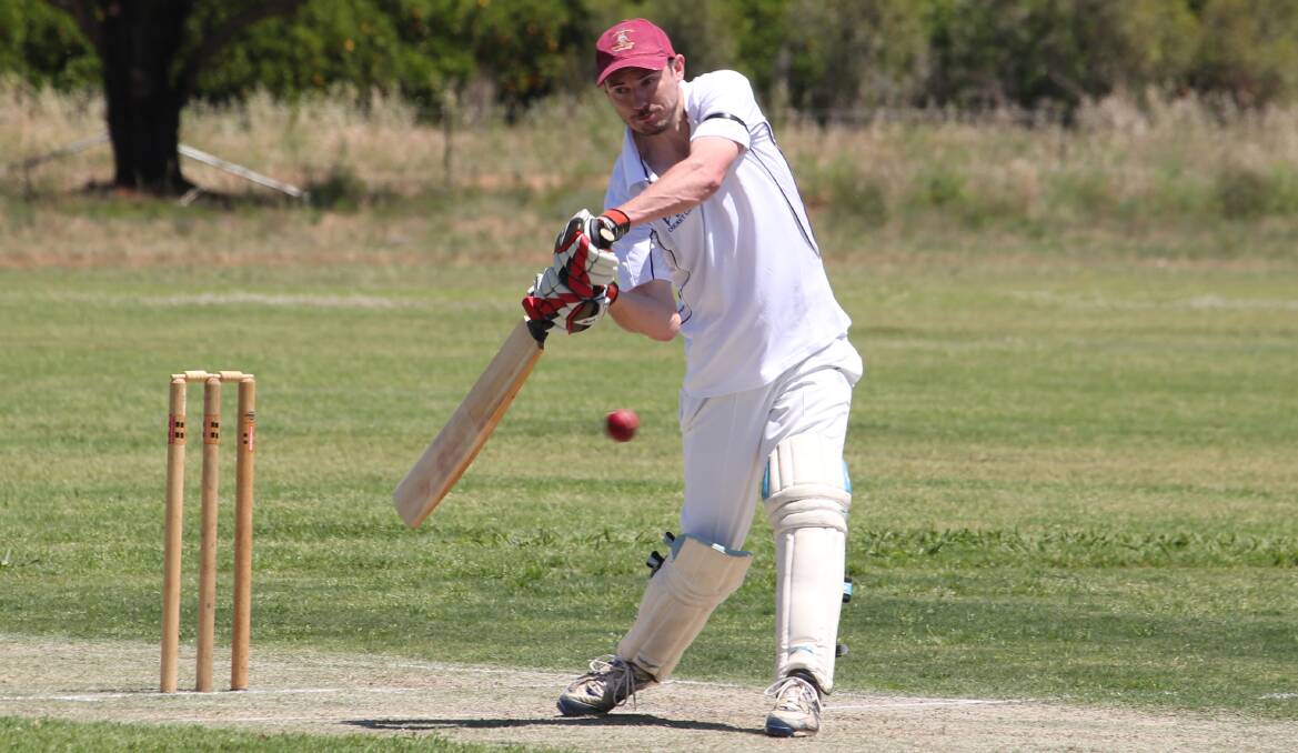 WELL PLAYED: Coly's Sam Casey batted well to help the Nomads to a surprise win over Exies on Saturday. Picture: Anthony Stipo.