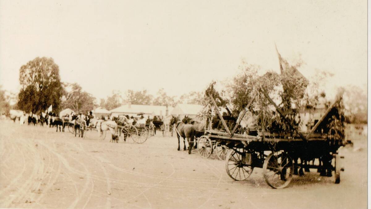 HISTORY: Procession Day in Darlington Point, November 13, 1918. Picture: Heritage Darlington Point collection.