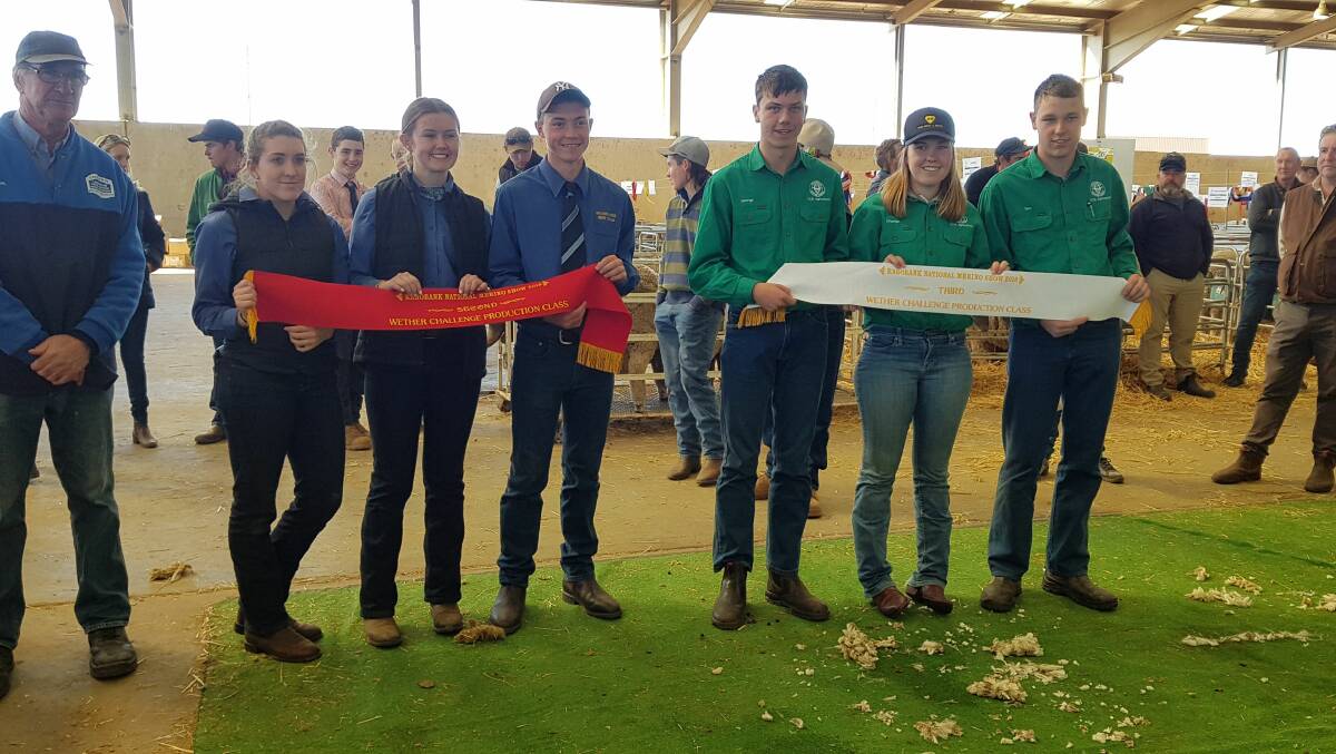 SECOND: Coleambally Central School took out equal second in the sheep value projection with Gulgong High School, with equal pen values of $285. 