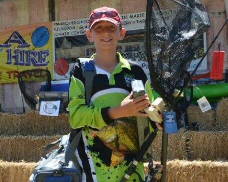 DAY OUT: Junior champion angler Brodie Kenningale was one of many who had a great weekend. Picture: Supplied.