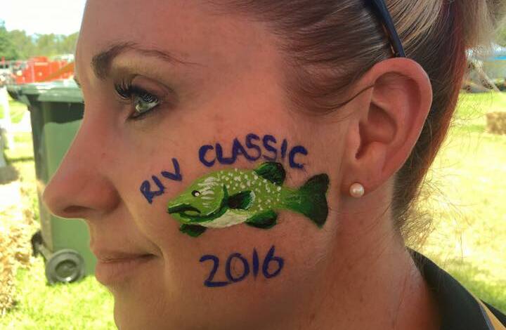 GREAT DESIGN: Bridgett McNeilly brought smiles to many a face with her fantastic face painting. Picture: Supplied.