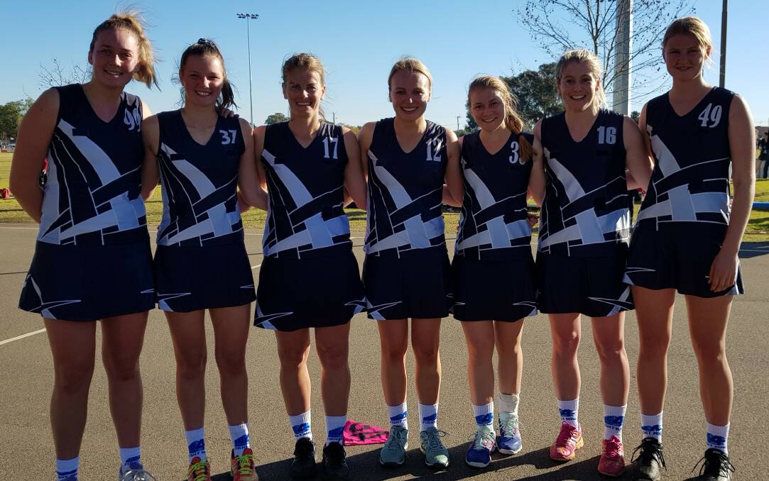ALL SMILES: The lady Blues' A grade side bucked the trend to claim the points against a Temora Netball Club's top side last weekend.