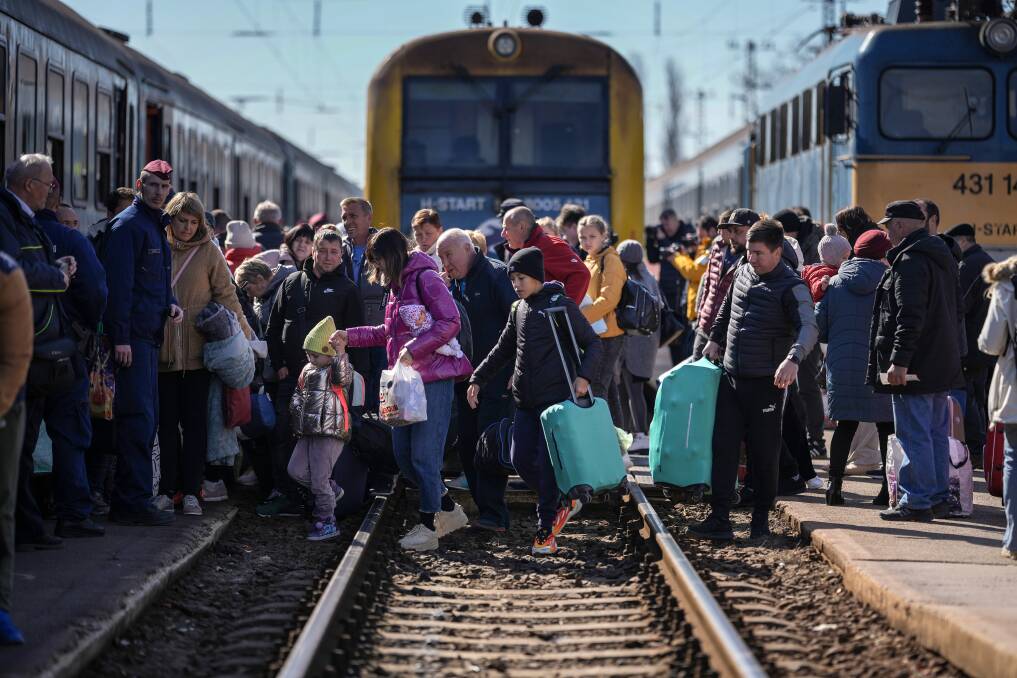 More than two million refugees have fled Ukraine since the start of Russia's military offensive, according to the UN. Picture: Getty Images