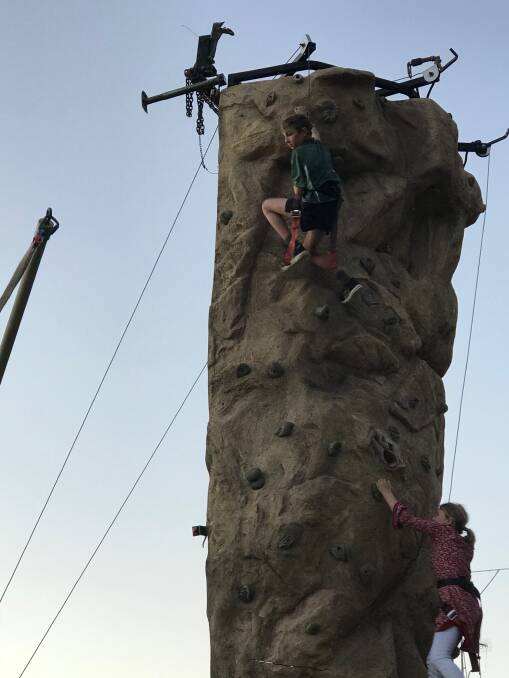 Rock climbing was a huge hit. Photo: Contributed 