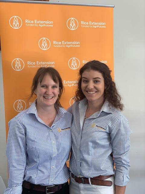HAVE A LISTEN: Harriet Brickhill (left) and Charleton Glenn from Rice Extension have started a podcast. Photo: Contributed 