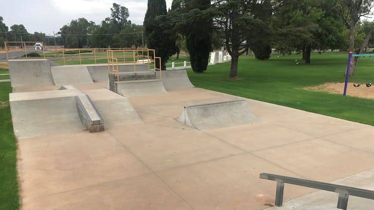 SKATERS: The proposed mini-bowl is likely to be built next to the existing skate park in CWA Park. PHOTO: File.