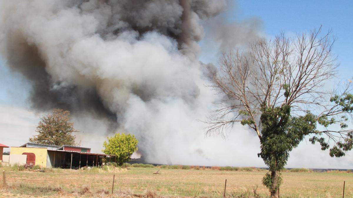 Stubble burning is a common practice for rice growers in the MIA. PHOTO: File