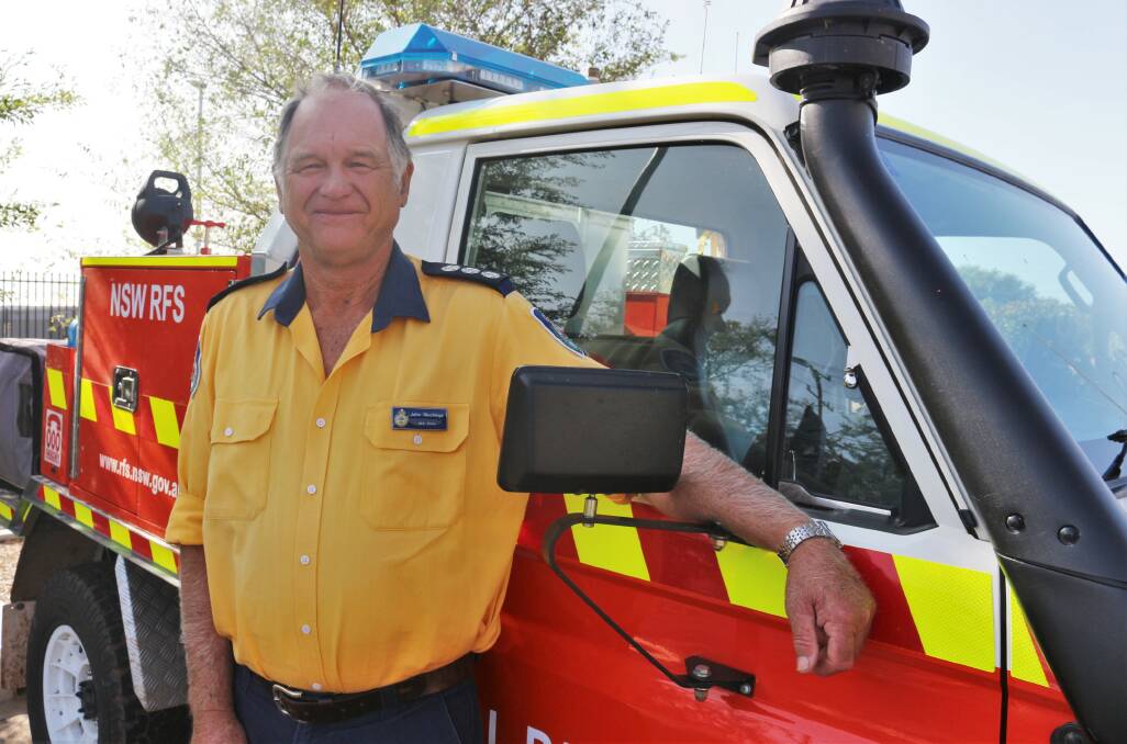 HONOURED: Gidgell brigade captain John Stuckings has been awarded the Australian Fire Service Medal for his 40 years of service to the Rural Fire Service. PHOTO: Calhan Behrendt