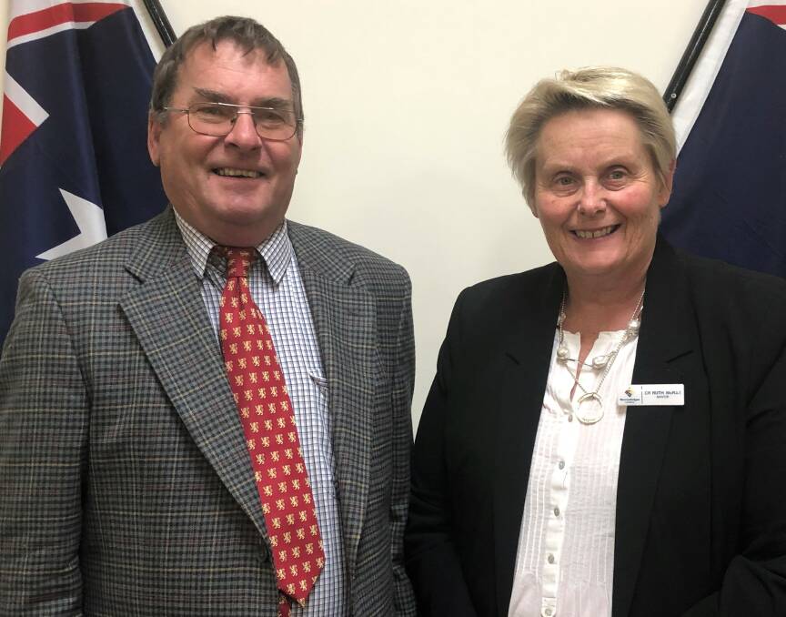 RE-ELECTED: Murrumbidgee Council deputy mayor Robert Black and mayor Ruth McRae have been re-elected for another term. PHOTO: Supplied