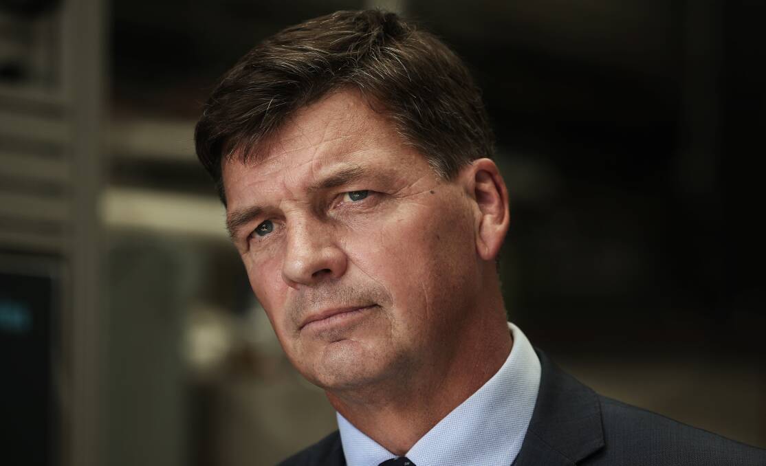 Energy Minister Angus Taylor says the money will create jobs and support manufacturing around the country. Picture: Simone De Peak