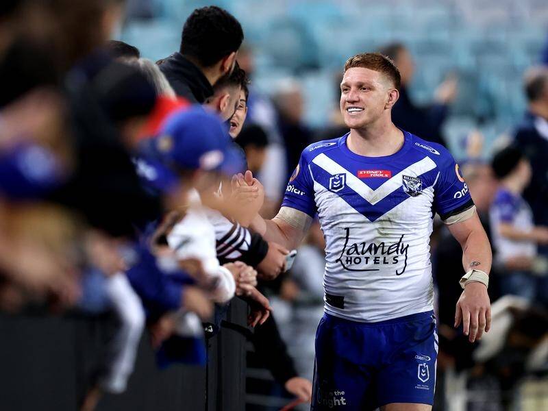 Dylan Napa is one of three Bulldogs players who must take an immediate COVID test and self-isolate.