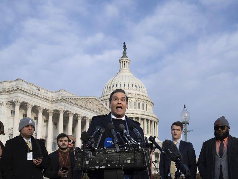Republican George Santos has been voted out of US Congress by a three-quarters majority. (AP PHOTO)