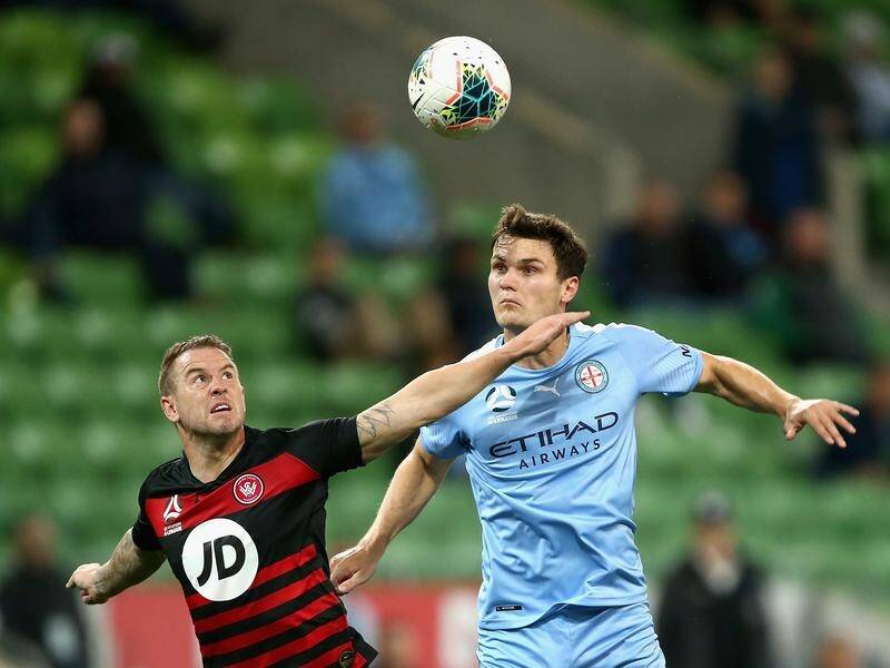 Curtis Good (r) and Richard Windbichler will line up for Melbourne City against Sydney FC.
