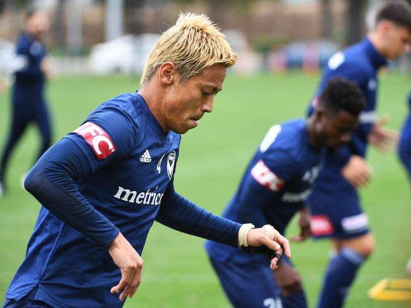 Keisuke Honda at last appears ready to start for Melbourne Victory.