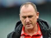 Sydney coach John Longmire won't talk finals before his team's last-round clash with St Kilda. (Darren England/AAP PHOTOS)