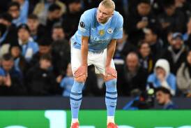 Erling Haaland asked to be substituted during Manchester City's Champions League exit in midweek. (EPA PHOTO)