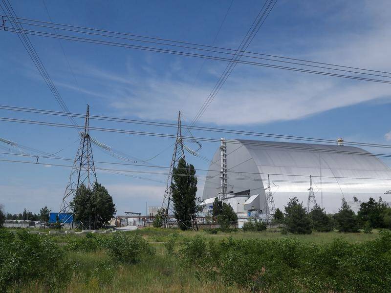 A forest near the former nuclear power plant at Chernobyl in Ukraine has caught fire.