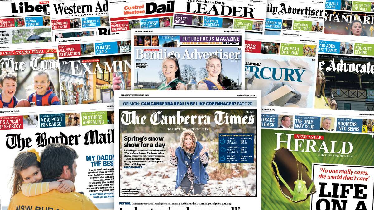 
The ACM news network stretches into every state and territory and includes 14 daily newspapers, such as The Canberra Times and Newcastle Herald.